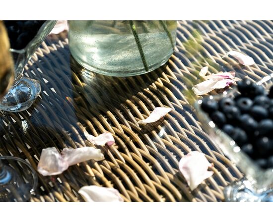 "Цесена" обеденная группа плетеная из искусственного ротанга, цвет соломенный, изображение 17 | Интернет магазин мебели и декора LifeDekor