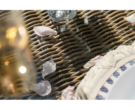 "Цесена" обеденная группа плетеная из искусственного ротанга, цвет соломенный, изображение 21 | Интернет магазин мебели и декора LifeDekor