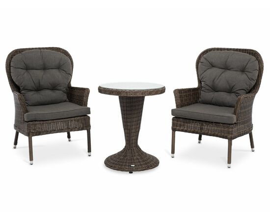 "Алиса" кофейный комплект из искусственного ротанга, цвет коричневый | Интернет магазин мебели и декора LifeDekor