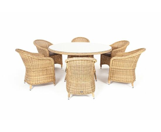 "Эспрессо–150 R" обеденная группа плетеная, цвет соломенный, изображение 8 | Интернет магазин мебели и декора LifeDekor