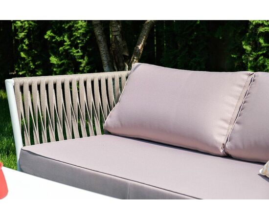 "Касабланка" лаунж-зона плетеная из роупа 4-местная, цвет серо-коричневый, изображение 3 | Интернет магазин мебели и декора LifeDekor