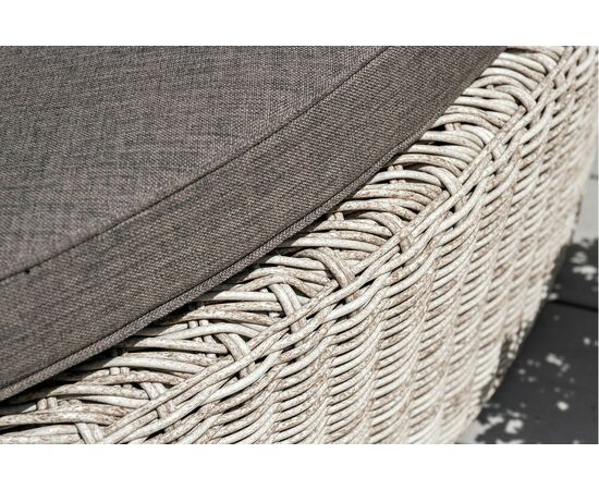 "Стильяно" плетеная кровать круглая, цвет бежевый, изображение 7 | Интернет магазин мебели и декора LifeDekor