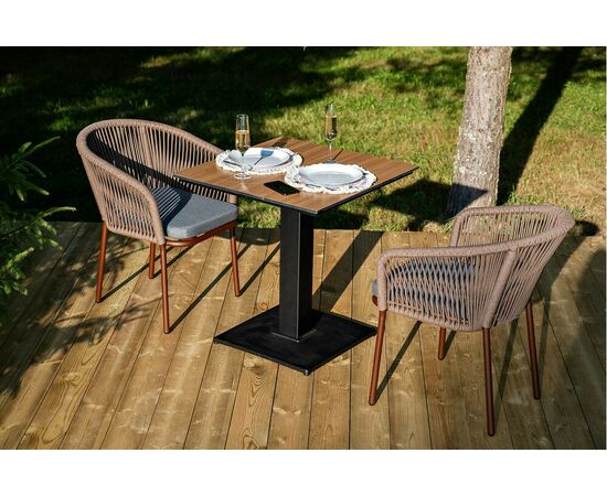 "Каффе" обеденная группа на 2 персоны, цвет "серый гранит", изображение 3 | Интернет магазин мебели и декора LifeDekor