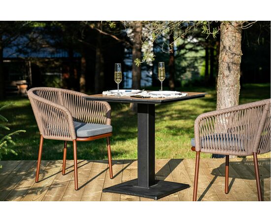 "Каффе" обеденная группа на 2 персоны, цвет "серый гранит", изображение 4 | Интернет магазин мебели и декора LifeDekor