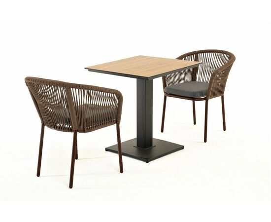 "Каффе" обеденная группа на 2 персоны, цвет "серый гранит", изображение 11 | Интернет магазин мебели и декора LifeDekor