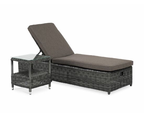 "Рим" комплект шезлонг со столиком, цвет графит | Интернет магазин мебели и декора LifeDekor