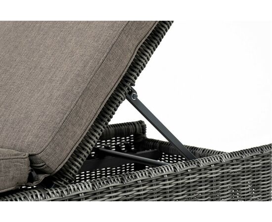 "Рим" комплект шезлонг со столиком, цвет графит, изображение 4 | Интернет магазин мебели и декора LifeDekor