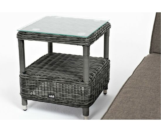 "Рим" комплект шезлонг со столиком, цвет графит, изображение 6 | Интернет магазин мебели и декора LifeDekor