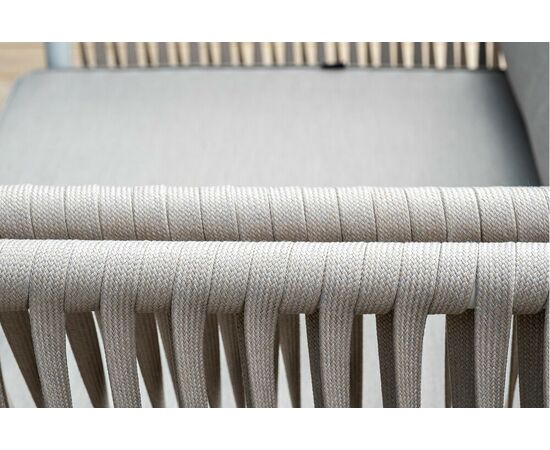 "Касабланка" лаунж-зона плетеная из роупа 4-местная, цвет серо-коричневый, изображение 8 | Интернет магазин мебели и декора LifeDekor