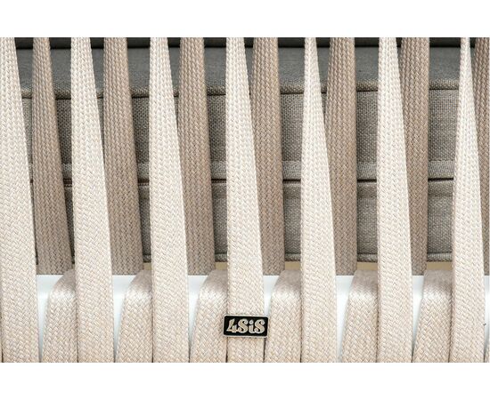 "Касабланка" лаунж-зона плетеная из роупа 4-местная, цвет серо-коричневый, изображение 11 | Интернет магазин мебели и декора LifeDekor