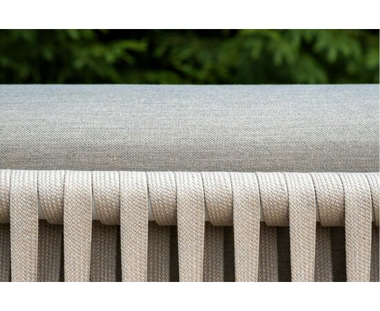 "Касабланка" лаунж-зона плетеная из роупа 4-местная, цвет серо-коричневый, изображение 12 | Интернет магазин мебели и декора LifeDekor