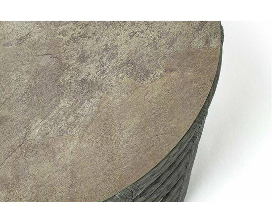 "Валенсия" журнальный столик из искусственного ротанга, цвет серый, изображение 6 | Интернет магазин мебели и декора LifeDekor