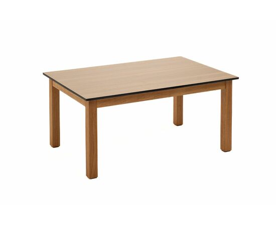 "Канны" журнальный столик из HPL 90х60, H40, основание дуб, цвет столешницы "дуб" | Интернет магазин мебели и декора LifeDekor