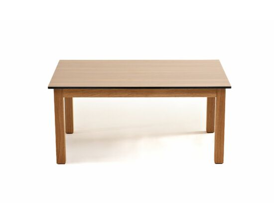 "Канны" журнальный столик из HPL 90х60, H40, основание дуб, цвет столешницы "дуб", изображение 2 | Интернет магазин мебели и декора LifeDekor