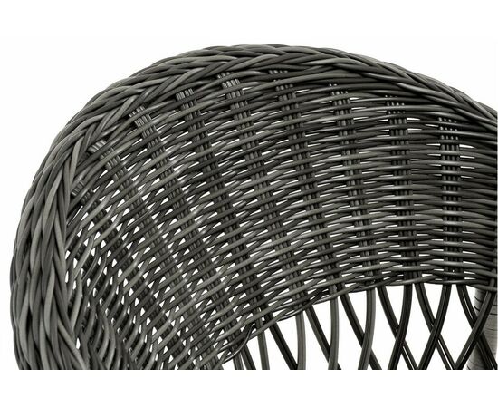 "Сицилия" плетеный стул из искусственного ротанга, цвет графит, изображение 5 | Интернет магазин мебели и декора LifeDekor