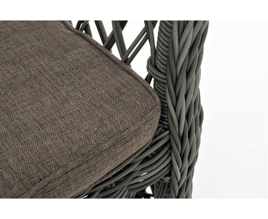 "Сицилия" плетеный стул из искусственного ротанга, цвет графит, изображение 6 | Интернет магазин мебели и декора LifeDekor