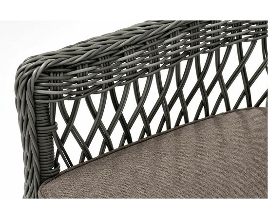 "Сицилия" плетеный стул из искусственного ротанга, цвет графит, изображение 7 | Интернет магазин мебели и декора LifeDekor