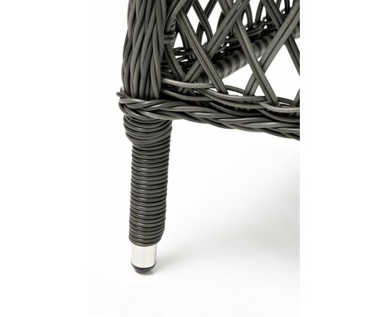 "Сицилия" плетеный стул из искусственного ротанга, цвет графит, изображение 8 | Интернет магазин мебели и декора LifeDekor