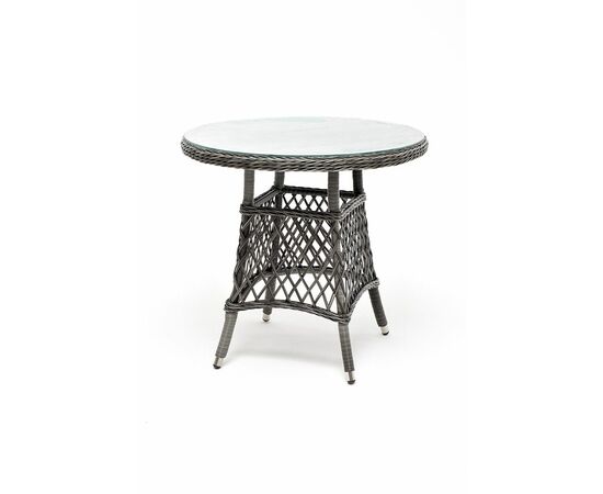 "Эспрессо–80 R" обеденная группа плетеная, цвет графит, изображение 6 | Интернет магазин мебели и декора LifeDekor