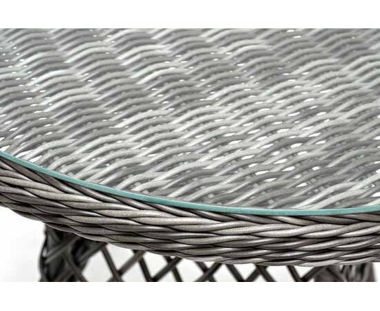 "Эспрессо–80 R" обеденная группа плетеная, цвет графит, изображение 7 | Интернет магазин мебели и декора LifeDekor