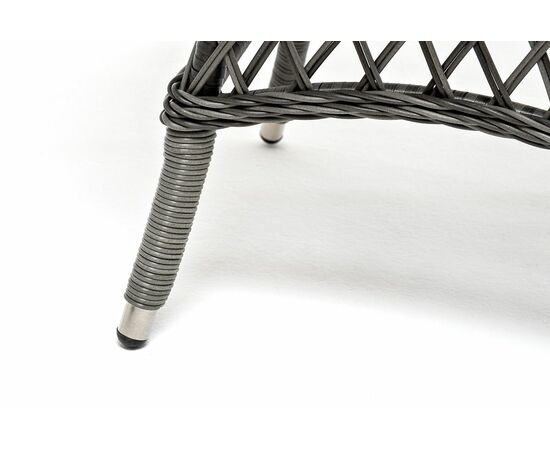 "Эспрессо–80 R" обеденная группа плетеная, цвет графит, изображение 8 | Интернет магазин мебели и декора LifeDekor