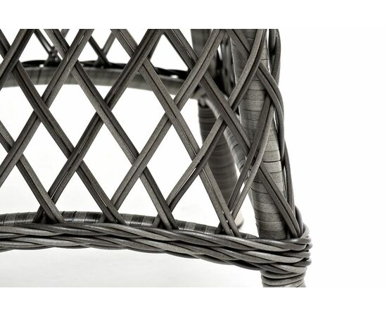 "Эспрессо–80 R" обеденная группа плетеная, цвет графит, изображение 9 | Интернет магазин мебели и декора LifeDekor