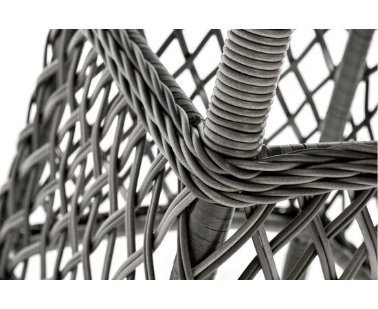 "Эспрессо–80 R" обеденная группа плетеная, цвет графит, изображение 10 | Интернет магазин мебели и декора LifeDekor