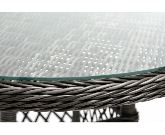 "Эспрессо–80 R" обеденная группа плетеная, цвет графит, изображение 11 | Интернет магазин мебели и декора LifeDekor