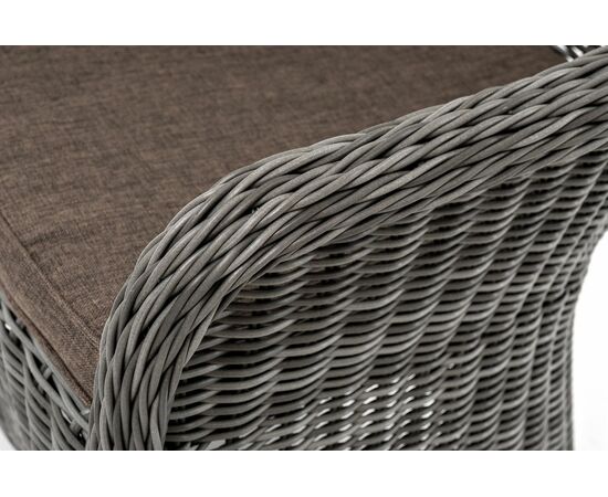 "Эспрессо–80 R" обеденная группа плетеная, цвет графит, изображение 13 | Интернет магазин мебели и декора LifeDekor