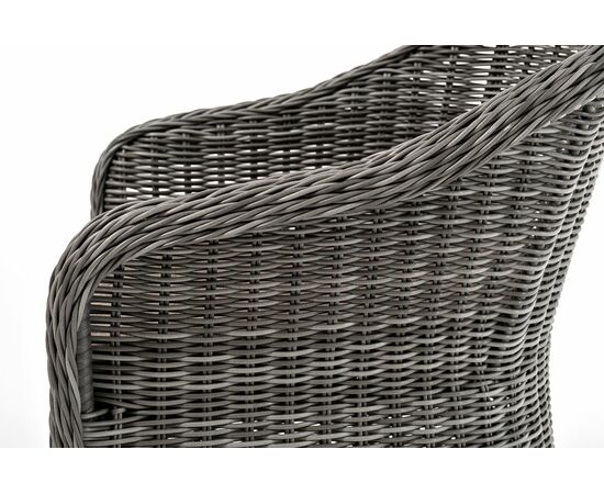 "Эспрессо–80 R" обеденная группа плетеная, цвет графит, изображение 14 | Интернет магазин мебели и декора LifeDekor