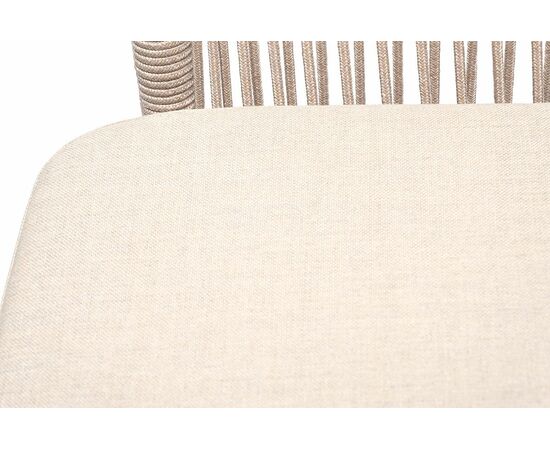 "Малага" обеденная группа на 6 персон со стульями "Марсель", каркас белый, роуп бежевый, изображение 8 | Интернет магазин мебели и декора LifeDekor