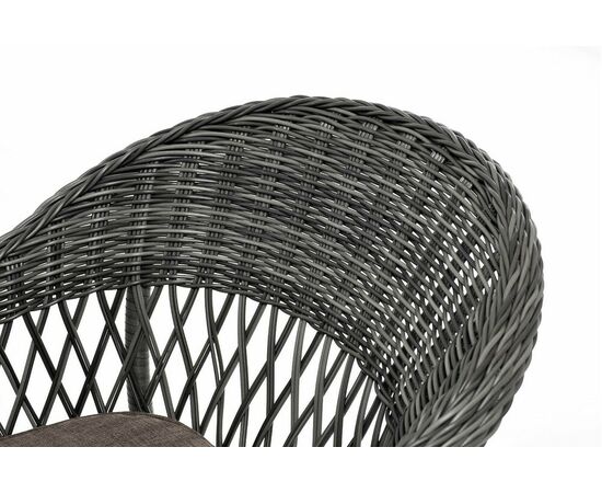 "Сицилия" обеденная группа плетеная, цвет графит, изображение 18 | Интернет магазин мебели и декора LifeDekor