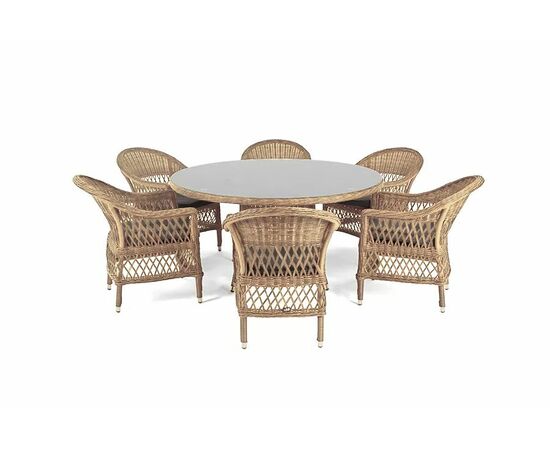 "Эспрессо–150 S" обеденная группа плетеная, цвет соломенный, изображение 18 | Интернет магазин мебели и декора LifeDekor