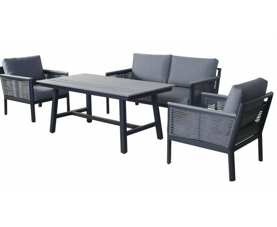 "Сан Ремо" комплект садовый для лаунж-зоны серый, изображение 15 | Интернет магазин мебели и декора LifeDekor