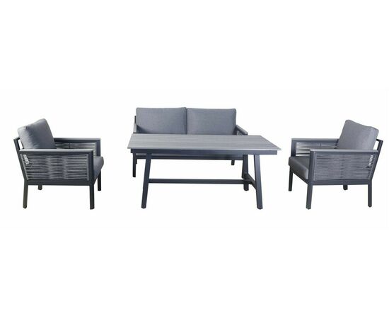 "Сан Ремо" комплект садовый для лаунж-зоны серый, изображение 18 | Интернет магазин мебели и декора LifeDekor