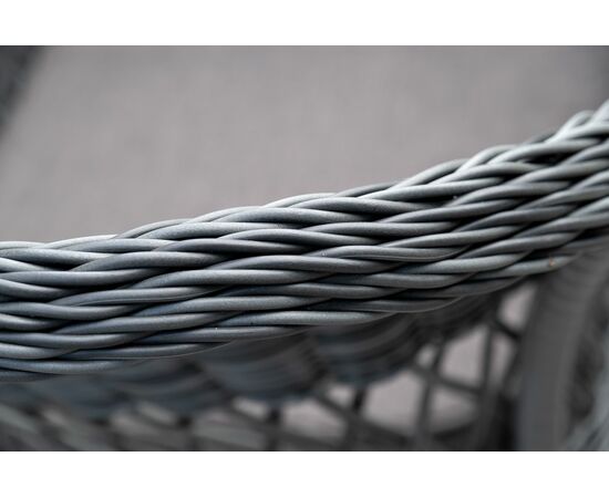 "Амароне" обеденная группа из искусственного ротанга на 6 персон, цвет графит, изображение 13 | Интернет магазин мебели и декора LifeDekor