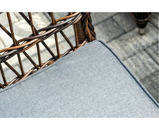 "Цесена" обеденная группа плетеная из искусственного ротанга, цвет коричневый, изображение 10 | Интернет магазин мебели и декора LifeDekor