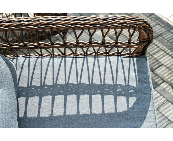 "Цесена" обеденная группа плетеная из искусственного ротанга, цвет коричневый, изображение 11 | Интернет магазин мебели и декора LifeDekor