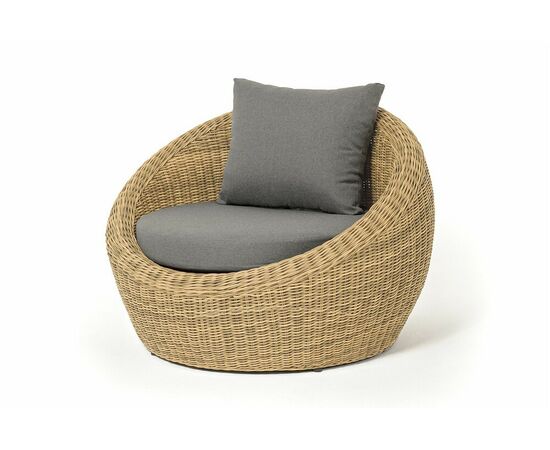 "Барселона" кресло из искусственного ротанга, цвет соломенный | Интернет магазин мебели и декора LifeDekor