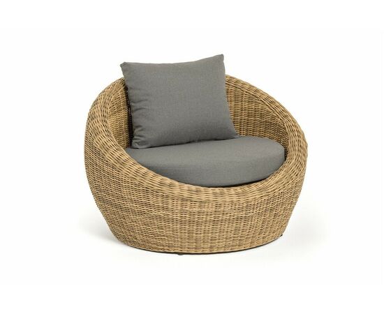 "Барселона" кресло из искусственного ротанга, цвет соломенный, изображение 3 | Интернет магазин мебели и декора LifeDekor