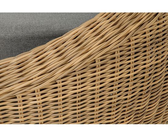 "Барселона" кресло из искусственного ротанга, цвет соломенный, изображение 5 | Интернет магазин мебели и декора LifeDekor