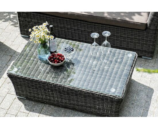 "Капучино" лаунж-зона из искусственного ротанга, цвет графит, изображение 11 | Интернет магазин мебели и декора LifeDekor