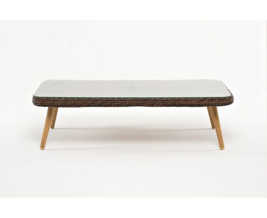 "Прованс" столик журнальный из ротанга, цвет коричневый, изображение 2 | Интернет магазин мебели и декора LifeDekor