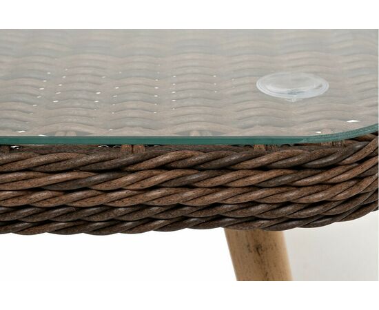 "Прованс" столик журнальный из ротанга, цвет коричневый, изображение 5 | Интернет магазин мебели и декора LifeDekor