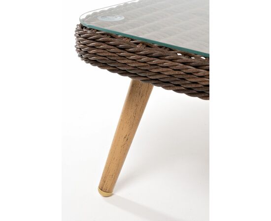 "Прованс" столик журнальный из ротанга, цвет коричневый, изображение 6 | Интернет магазин мебели и декора LifeDekor