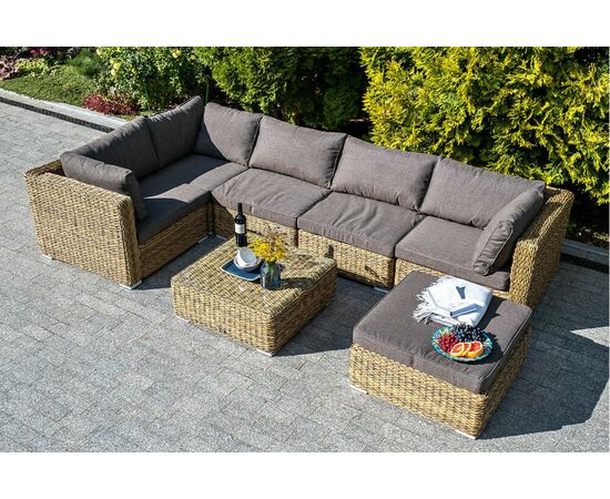 "Лунго" журнальный столик плетеный (гиацинт), цвет соломенный, изображение 8 | Интернет магазин мебели и декора LifeDekor