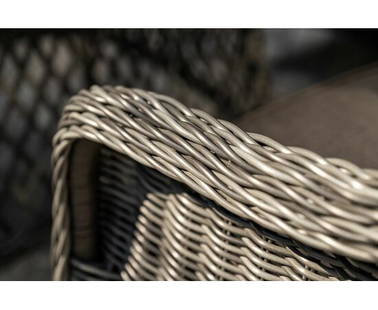 "Эспрессо–118 R" обеденная группа плетеная, цвет графит, изображение 7 | Интернет магазин мебели и декора LifeDekor