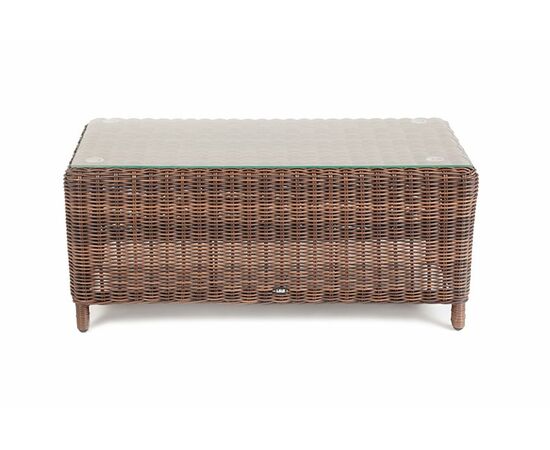 "Кон Панна" столик журнальный из искусственного ротанга, цвет коричневый, изображение 2 | Интернет магазин мебели и декора LifeDekor