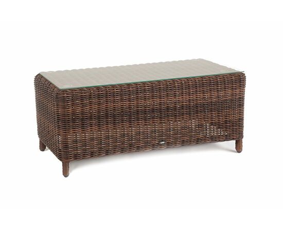 "Кон Панна" столик журнальный из искусственного ротанга, цвет коричневый, изображение 3 | Интернет магазин мебели и декора LifeDekor