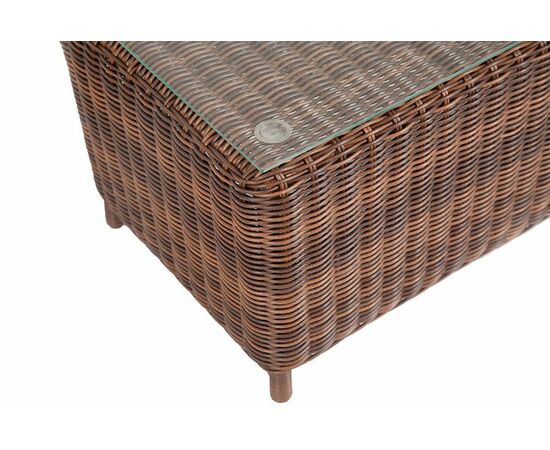 "Кон Панна" столик журнальный из искусственного ротанга, цвет коричневый, изображение 4 | Интернет магазин мебели и декора LifeDekor